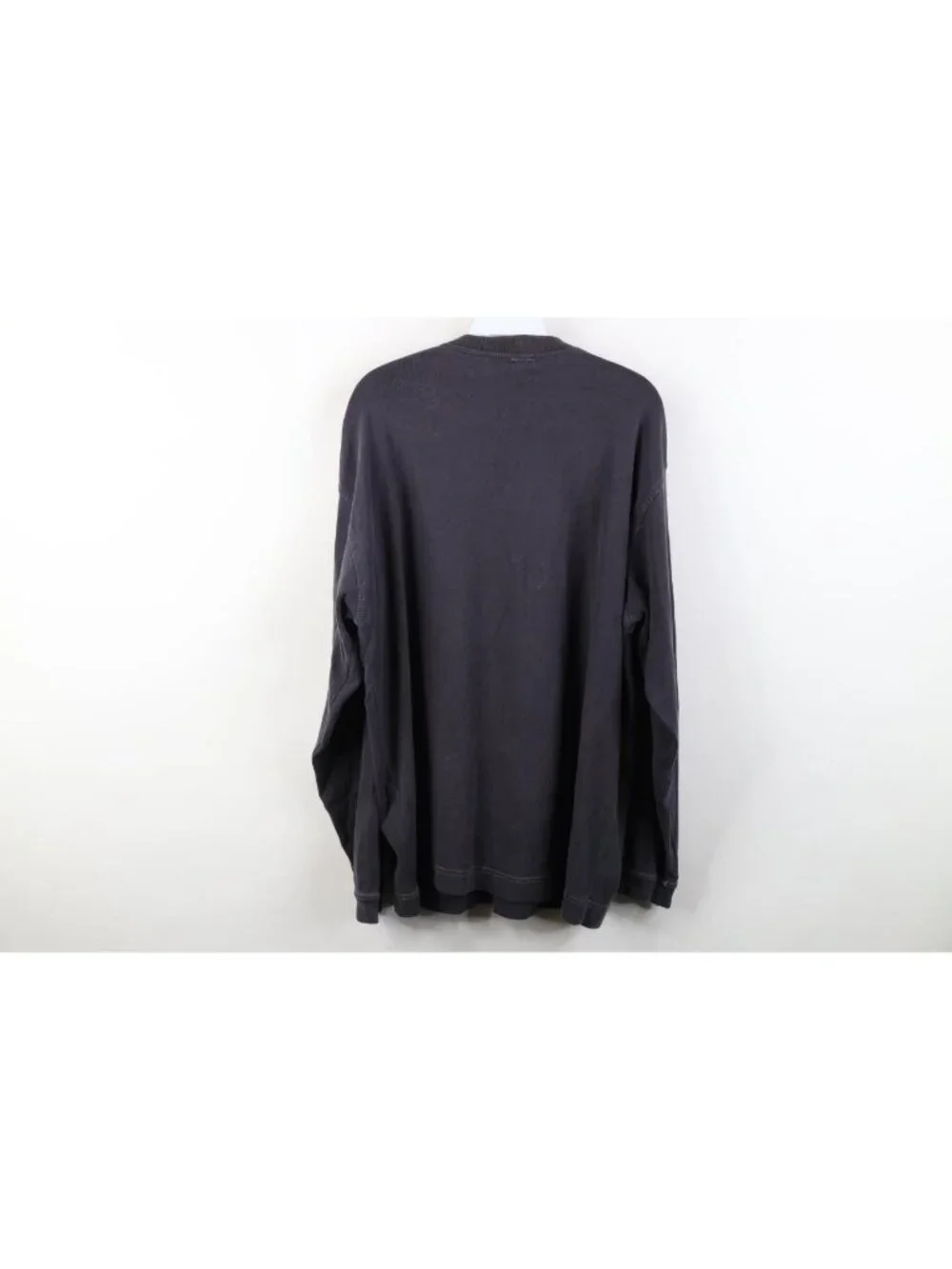 Vtg 90s Streetwear Mens L Distressed Baggy Thermal Ribbed Knit Henley T-Shirt